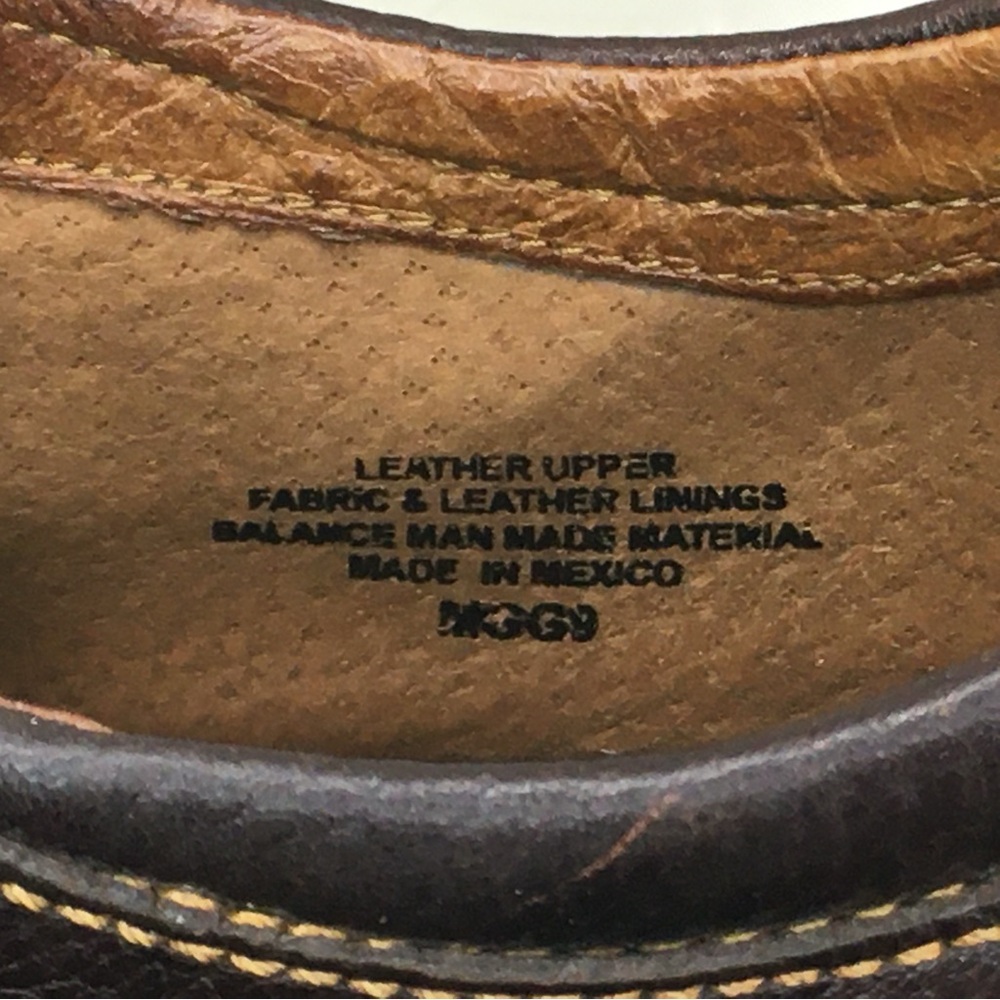 Born Brown Leather Lace-Up Derby Oxfords -8/39- - Picture 3 of 14